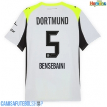 Camisa de time de futebol Borussia Dortmund Ramy Bensebaini #5 Replicas 2º Equipamento 2025-26 Manga Curta
